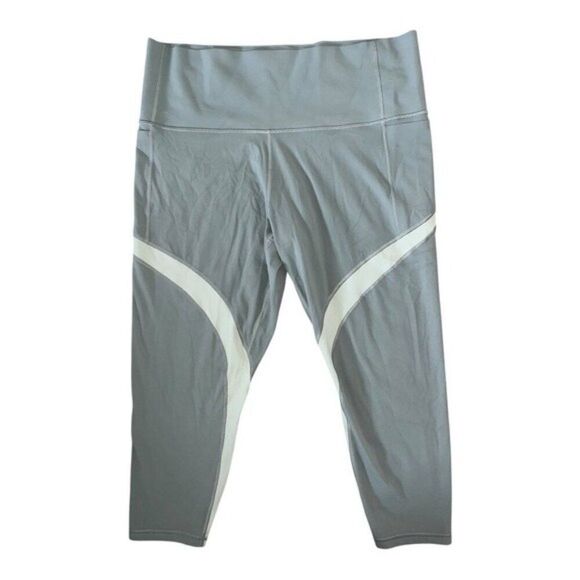 Athleta Salutation Stash Pocket Colorblock 7/8 Tight Green Plus Size 1X NWOT - Picture 4 of 9